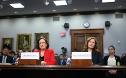 US Supreme Court justices Elena Kagan (left) and Amy Coney Barrett (right) made a rare appearance before Congress to discuss the court's budget