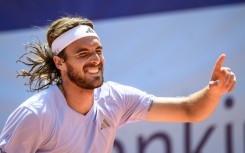 Greece's Stefanos Tsitsipas celebrates his first title in over a year-and-a-half at the Swiss Open in Gstaad
