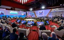 Foreign ministers attend the 33rd ASEAN Regional Forum (ARF), part of the ASEAN Foreign Ministers' Meeting, in Pasay, Metro Manila on July 23, 2026
