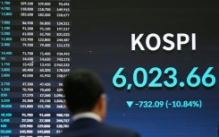 South Korea's Kospi stocks index plunged almost 11 percent after a report of a breakthrough in China's chip industry compounded worries about the longevity of the AI boom