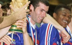 Zinedine Zidane (C) won the World Cup as a player and will now seek to deliver more success as coach