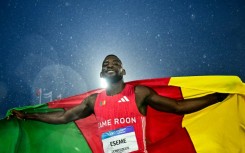 Cameroon's Emmanuel Eseme won the men's 100m final at the Commonwealth Games
