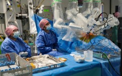 Sasha Stamenkovic showed fellow doctors how to use the Da Vinci 5 robotic-assisted surgical system
