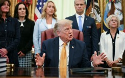 US President Donald Trump said talks with Iran are going on 'right now'