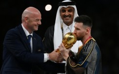 FIFA president Gianni Infantino (L) has been at the helm of world football's governing body since 2016