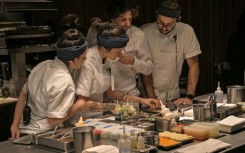 Ivan Ralston works alongside his team at Tuju, one of only two restaurants with three Michelin stars in Latin America