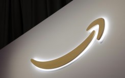 The Amazon logo is displayed at one of its booths at the annual Consumer Electronics Show (CES) in Las Vegas, Nevada, on January 6, 2026