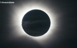 Images show moment of rare total solar eclipse in Palma de Mallorca, Spain