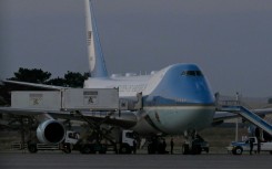 Air Force One prior to President Donald Trump's departure from Ankara on July 8, 2026 -- on a different plane