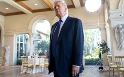 US President Donald Trump, pictured in February at Mar-a-Lago, his residence in South Florida, voted by mail in the state's Republican primary