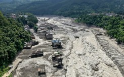 Flash floods in Nepal left a path of destruction