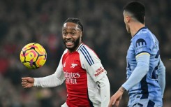 Raheem Sterling in action for Arsenal in January 2025