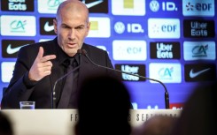 New France coach Zinedine Zidane speaks at a press conference in Paris on Friday after naming his first squad since being appointed