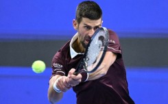 Serbia's Novak Djokovic hits a return to Portugal's Nuno Borges during their men's singles first round match at the China Open tennis tournament in Beijing on September 30, 2026.