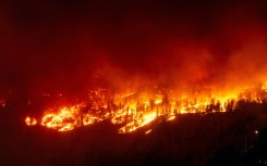 The McDougall Creek wildfire burns in British Columbia, Canada was one of several blazes serious blazes in 2023, Canada's worst wildfire season on record