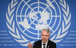 Pekka Haavisto held a press conference following the talks at the United Nations