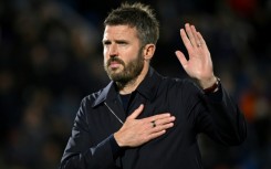 Manchester United manager Michael Carrick at the end of his side's humbling 4-1 loss away to Como in the Champions League on Wednesday