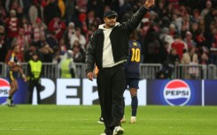 Vincent Kompany waves to fans after Bayern Munich drew with Arsenal in the Champions League on Wednesday