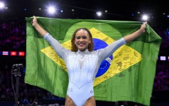 Brazil's Rebeca Andrade returned after a two-year break to take gold in the vault at the world gymnastics championships in Rotterdam